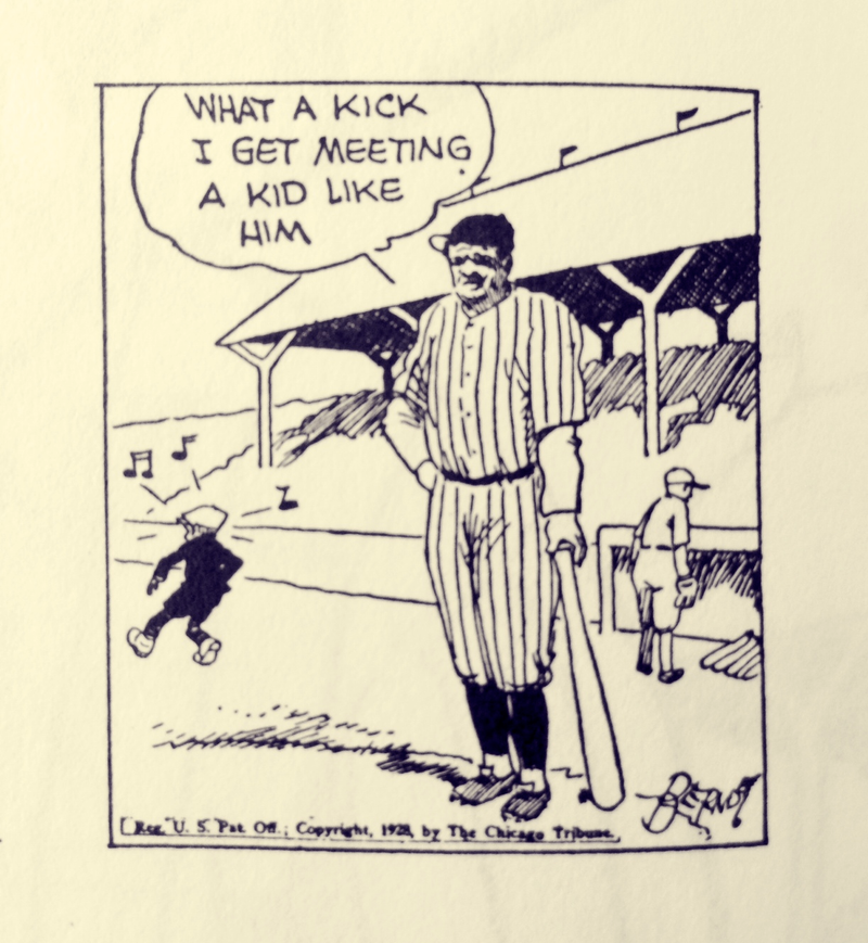 Illustration for article titled Babe Ruth In The Funny Papers